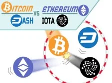 BITCOIN vs. ETHEREUM DASH IOTA