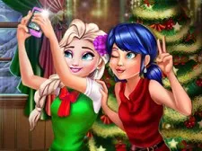 Marienkäfer und Elsa Weihnachts-Selfie